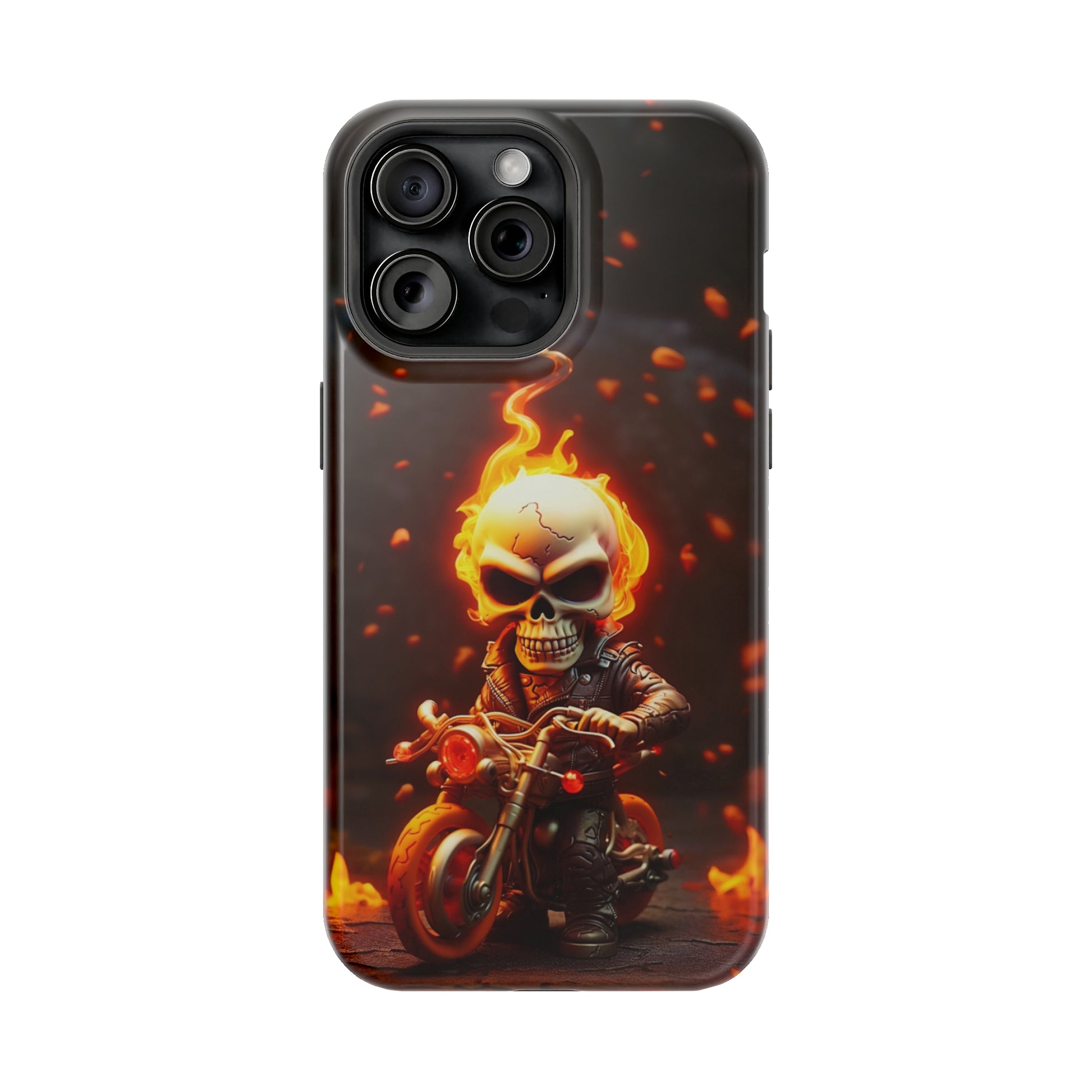 Tiny Skull Biker (iPhone MagSafe Case)Tiny Skull Biker MagSafe Durable Case: Style Meets Protection 📱✨
Upgrade your device with Rima Gallery's Tiny Skull Biker MagSafe Durable Case. This case isn’t justRimaGallery