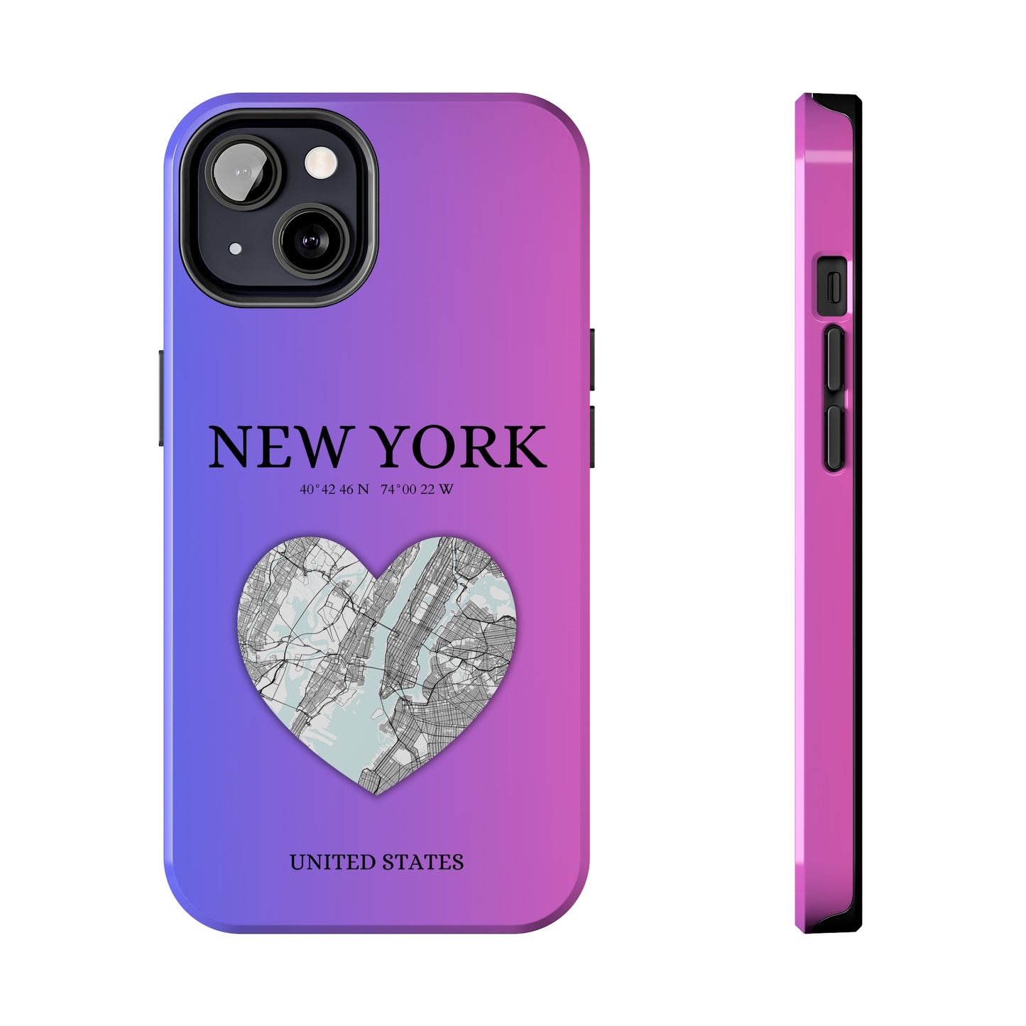 New York Heartbeat - Magenta (iPhone Case 11-15)