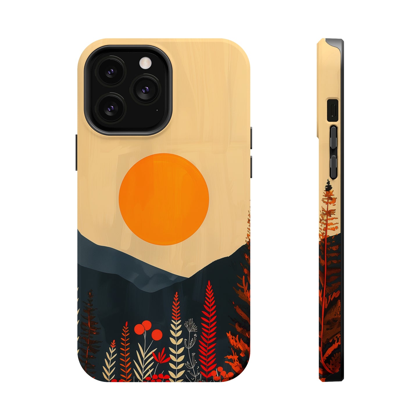 Amber Serenity (iPhone MagSafe Case)Rima Gallery presents the exclusive Psychedelic Flow MagSafe Durable Case For iphone 13, 14, 15, Pro, Max. Discover elegance with our iPhone 13-15 MagSafe Case: LighRimaGallery