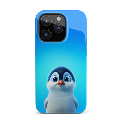 Cute Penguin in the blue (iPhone Case 11-15)