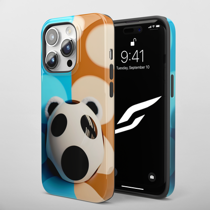 Panda Bear (iPhone Case 11-15)Revolutionize your iPhone's look and feel with RIMA Tough Phone Case – ultimate protection meets elegant style for iPhone 11-15. Grab yours now! 🛡️📱RimaGallery