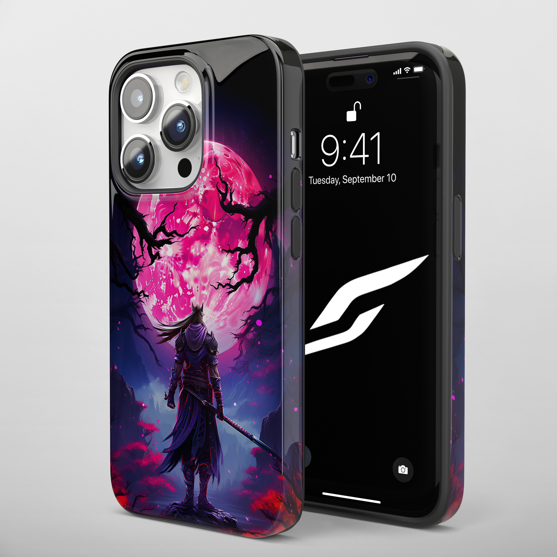 Crimson Moon Warrior (iPhone Case 11-15)RIMA Tough Phone Case: Unmatched Style &amp; Protection for iPhone 11, 12, 13, 14, &amp; 15 🛡️📱
Product Description:
Discover the RIMA Tough Phone Case, exclusivelRimaGallery