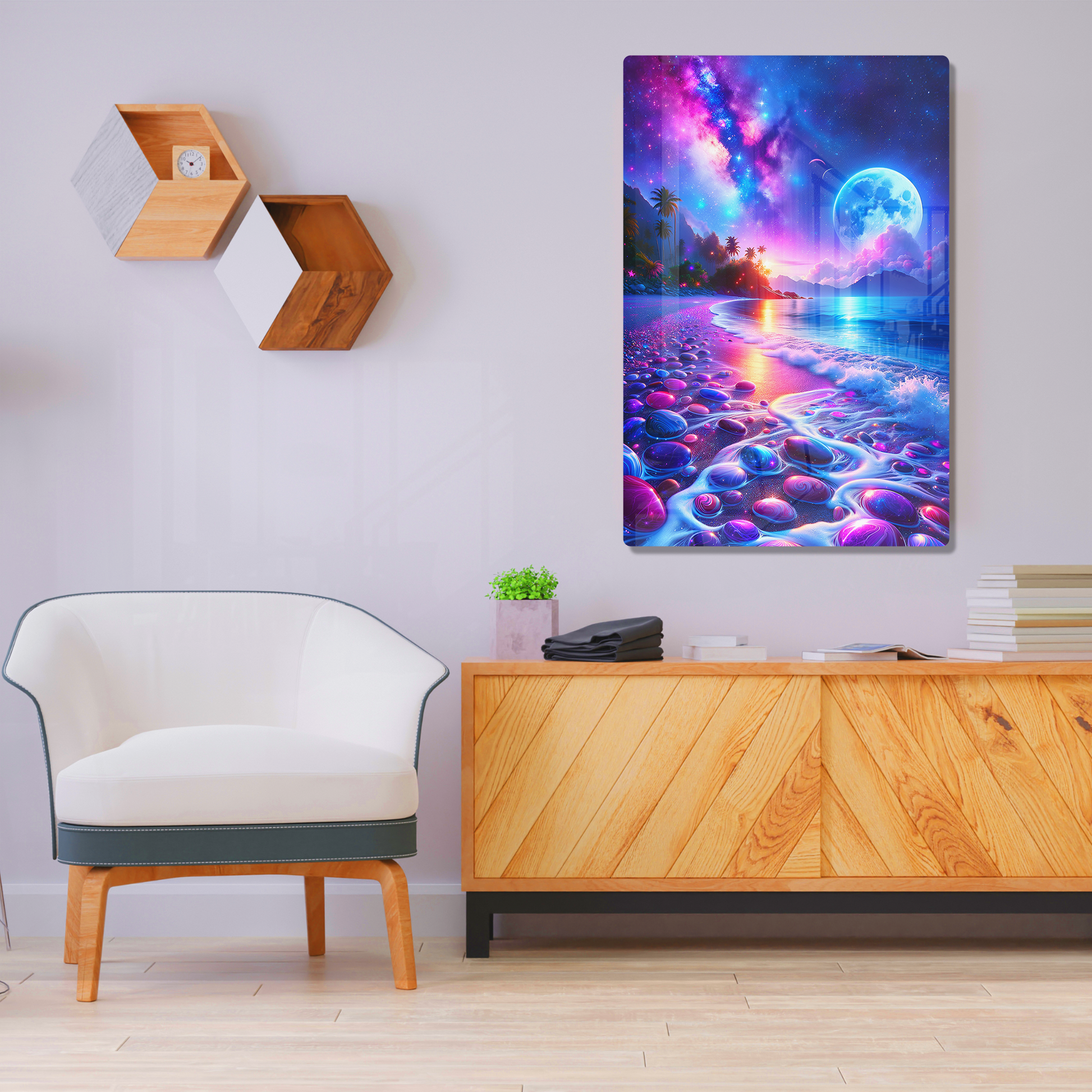 Moonglade Mirage (Acrylic)Make a design statement with Moonglade Mirage acrylic prints from RimaGallery. The sleek 1⁄4" acrylic material creates a glass-like illusion for your wall art. PrintRimaGallery