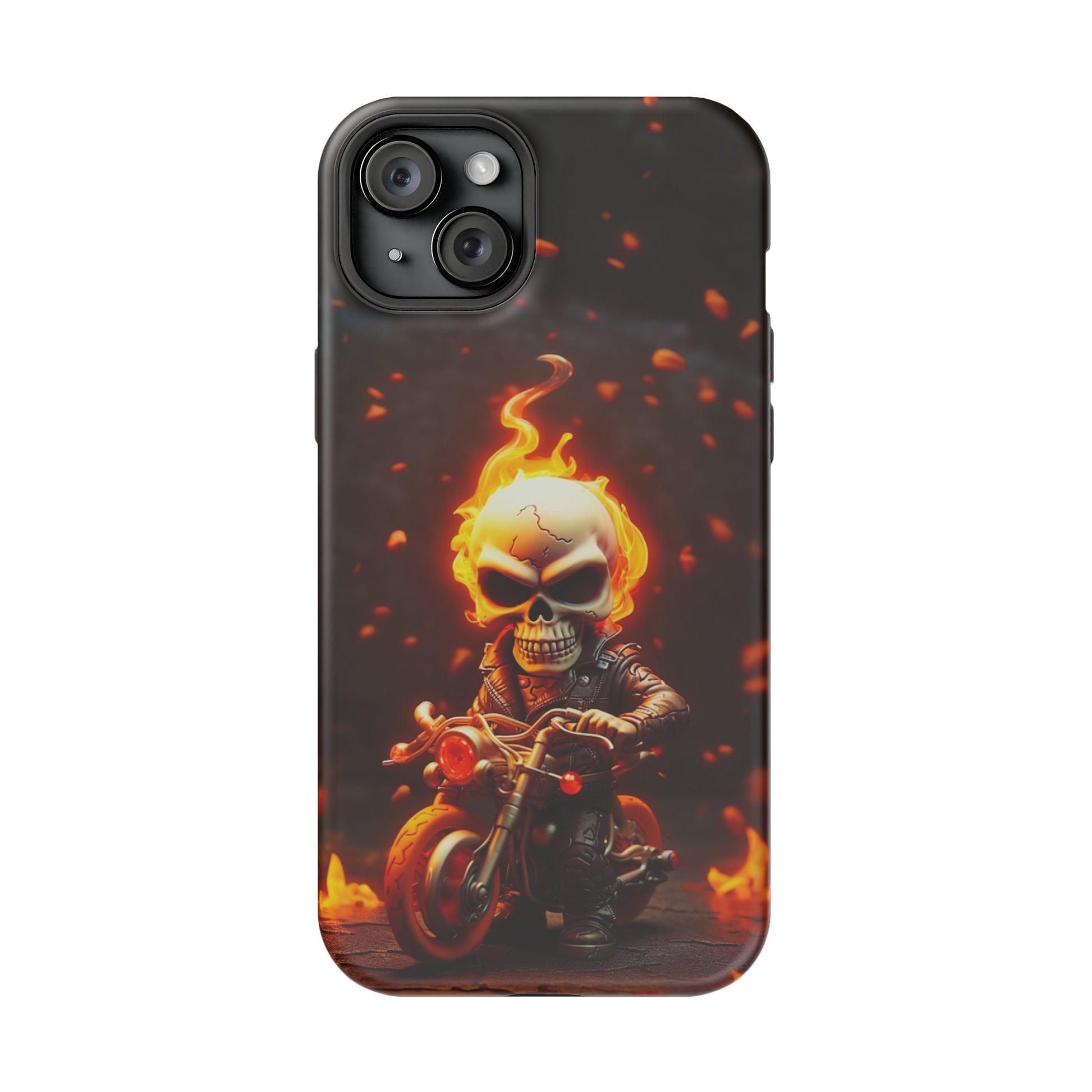 Tiny Skull Biker (iPhone MagSafe Case)Tiny Skull Biker MagSafe Durable Case: Style Meets Protection 📱✨
Upgrade your device with Rima Gallery's Tiny Skull Biker MagSafe Durable Case. This case isn’t justRimaGallery