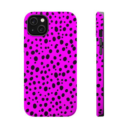 Dotted Delight - Purple (iPhone MagSafe Case)Elevate your iPhone's style with a Purple surface with scattered dark dots and a MagSafe Case, offering robust protection, MagSafe compatibility, and a choice of matRimaGallery