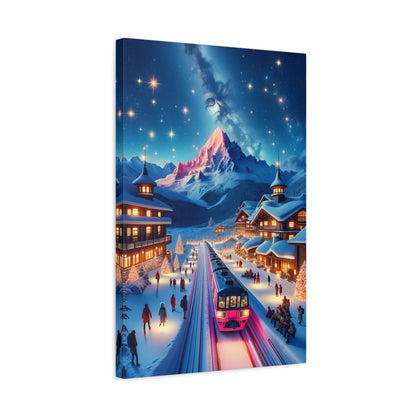 Starry Mountain Eve (Canvas)Experience the fusion of art and ethics with RimaGallery's eco-friendly canvases. Stunning visuals, diverse sizes, and sustainable materials. Transform your space noRimaGallery