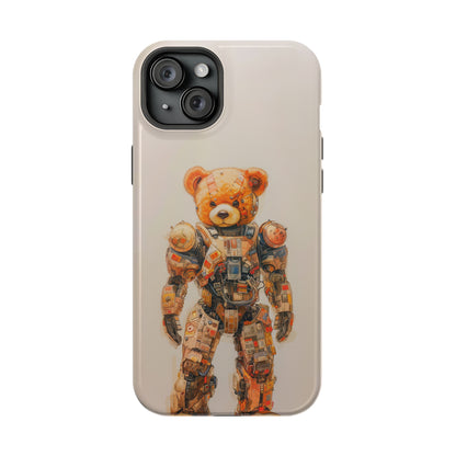 Teddy Mech (iPhone MagSafe Case)Teddy Mech Revolutionize your iPhone's look and feel with RIMA Tough Phone Case – ultimate protection meets elegant style for iPhone 11-15. Grab yours now! 🛡️📱RimaGallery