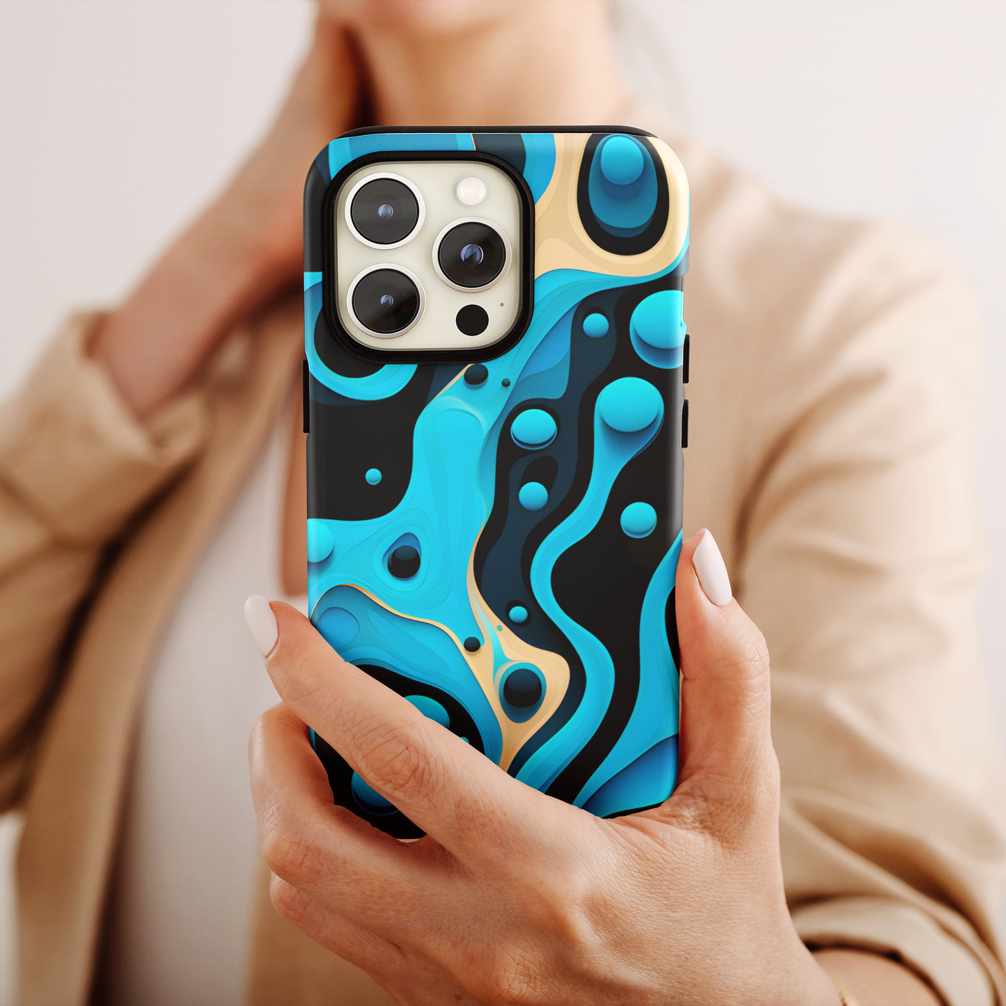 Flowing Shapes Harmony (iPhone MagSafe Case)Flowing Shapes Harmony MagSafe Durable Case: Style Meets Protection 📱✨
Upgrade your device with Rima Gallery's Flowing Shapes Harmony MagSafe Durable Case. This casRimaGallery