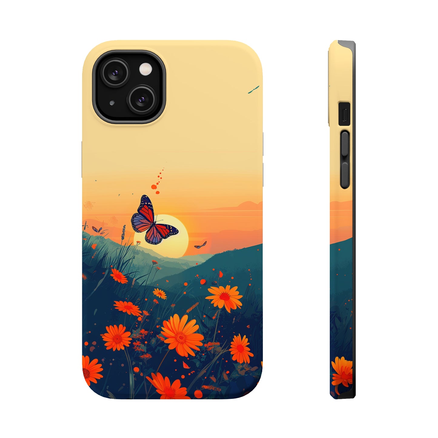 Flutter Bloom (iPhone MagSafe Case)Flutter Bloom Revolutionize your iPhone's look and feel with RIMA Tough Phone Case – ultimate protection meets elegant style for iPhone 11-15. Grab yours now! 🛡️📱RimaGallery