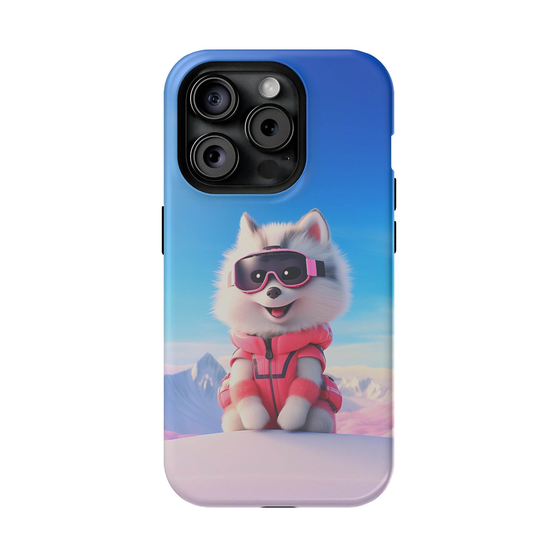 Pink Pup Skier (iPhone MagSafe Case)Pink Pup Skier MagSafe Durable Case: Style Meets Protection 📱✨
Upgrade your device with Rima Gallery's Pink Pup Skier MagSafe Durable Case. This case isn’t just aboRimaGallery