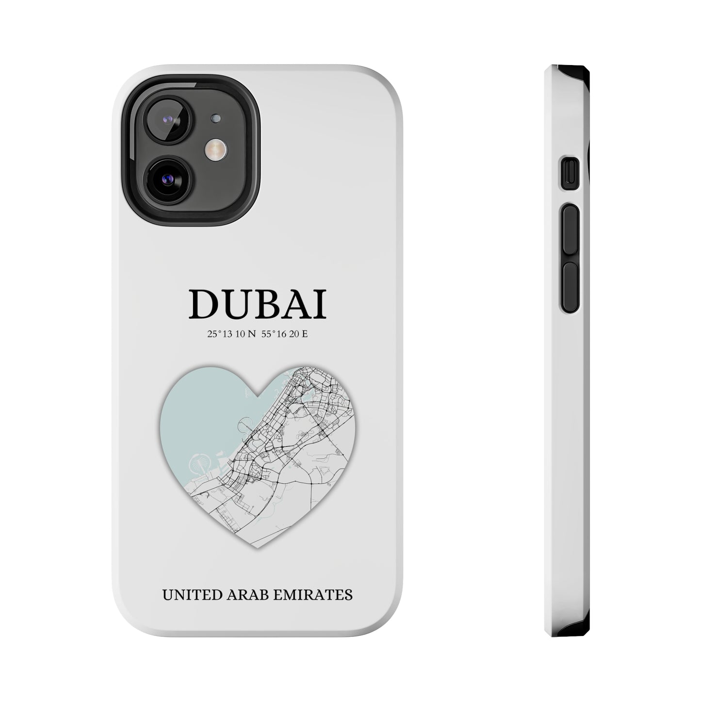 Dubai Heartbeat - White (iPhone Case 11-15)
