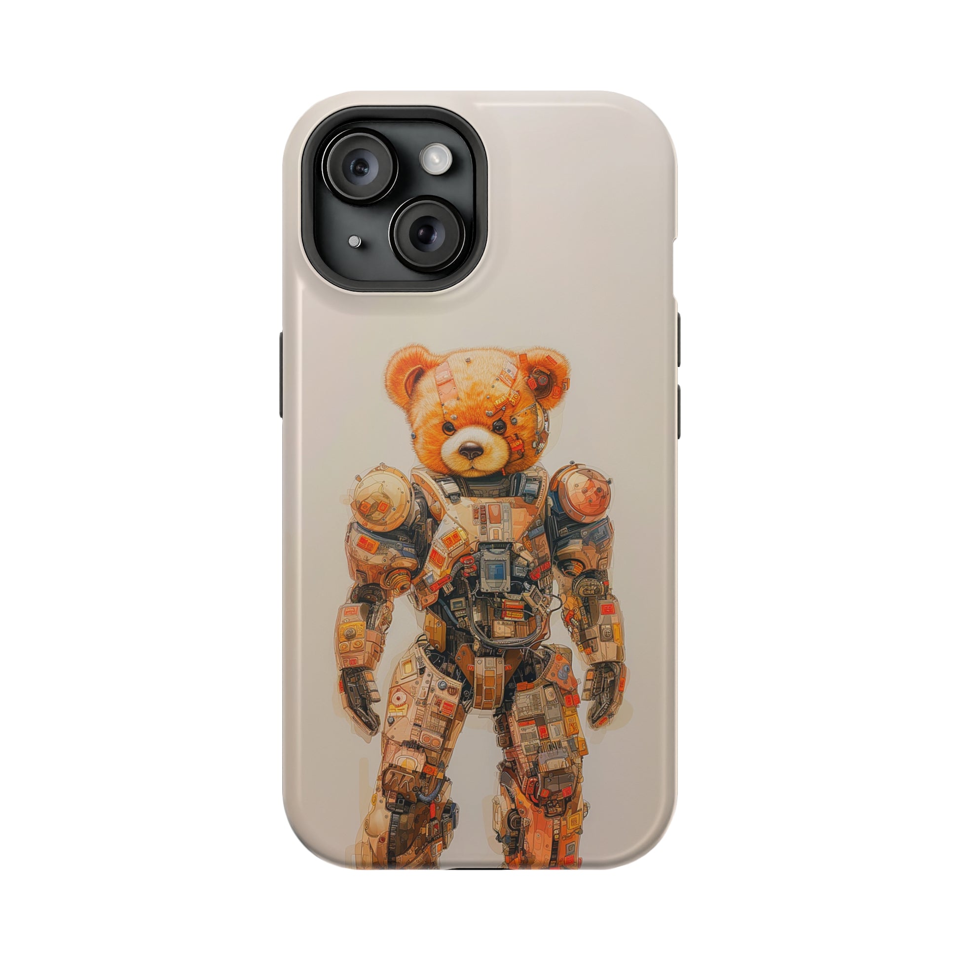 Teddy Mech (iPhone MagSafe Case)Teddy Mech Revolutionize your iPhone's look and feel with RIMA Tough Phone Case – ultimate protection meets elegant style for iPhone 11-15. Grab yours now! 🛡️📱RimaGallery