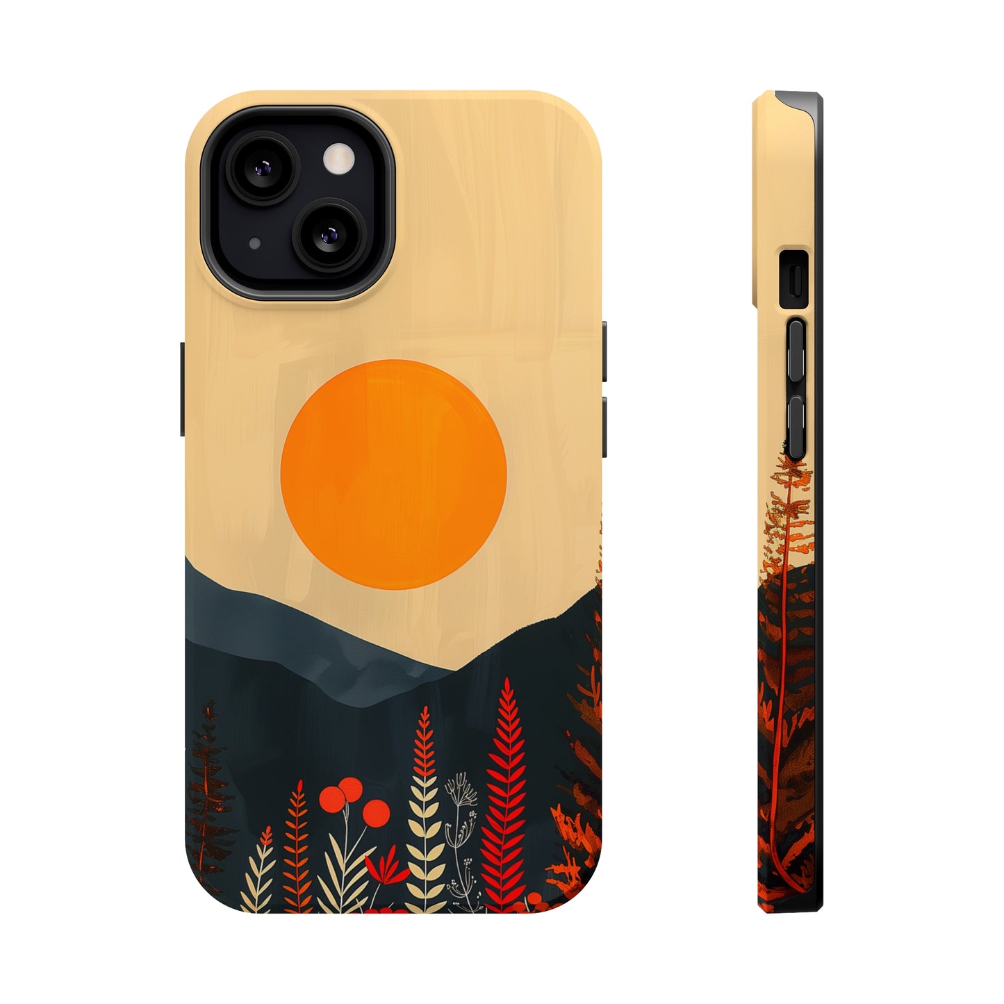 Amber Serenity (iPhone MagSafe Case)Rima Gallery presents the exclusive Psychedelic Flow MagSafe Durable Case For iphone 13, 14, 15, Pro, Max. Discover elegance with our iPhone 13-15 MagSafe Case: LighRimaGallery