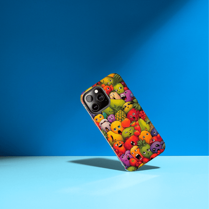 Frutas con Caras (Funda iPhone 11-15)