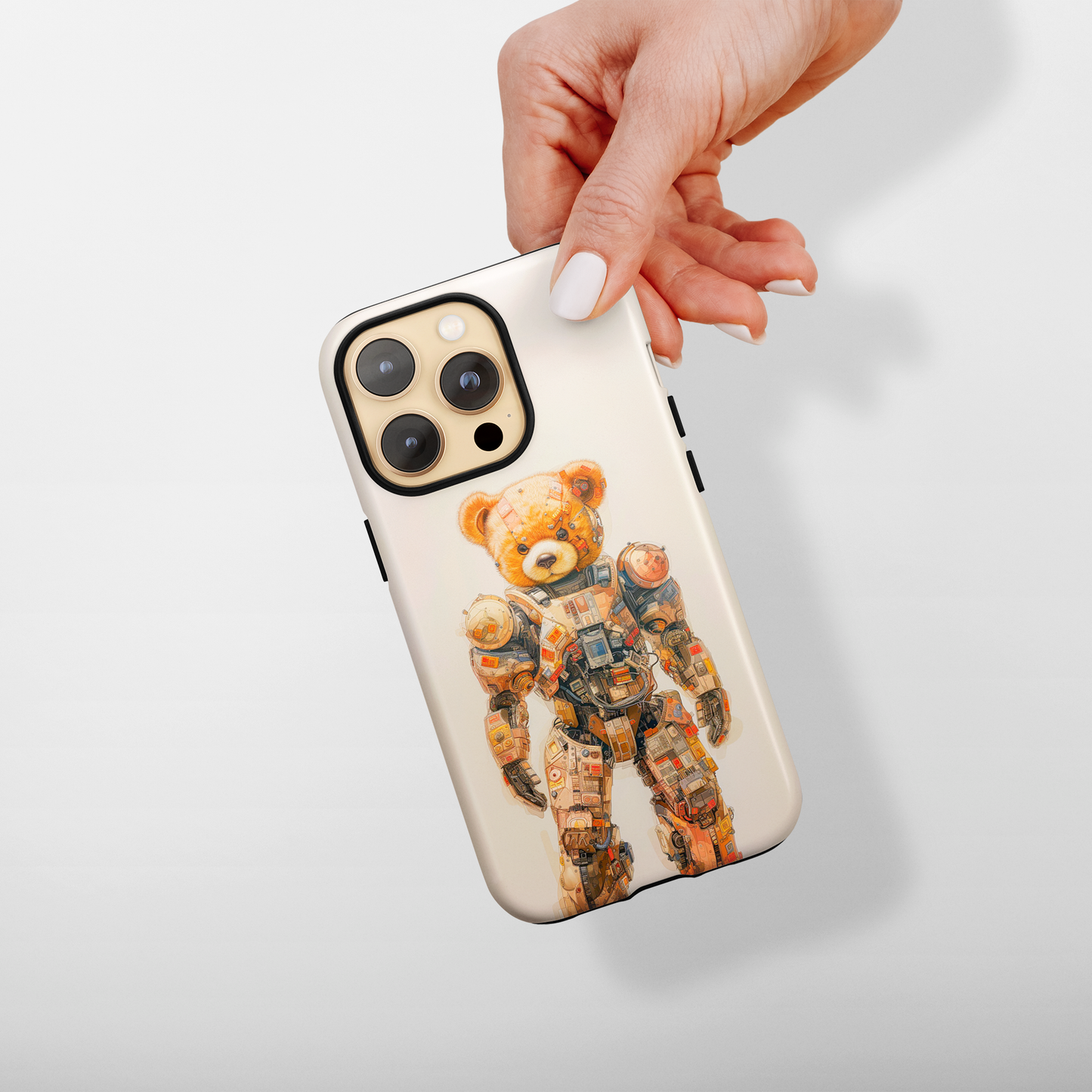 Teddy Mech (iPhone MagSafe Case)Teddy Mech Revolutionize your iPhone's look and feel with RIMA Tough Phone Case – ultimate protection meets elegant style for iPhone 11-15. Grab yours now! 🛡️📱RimaGallery