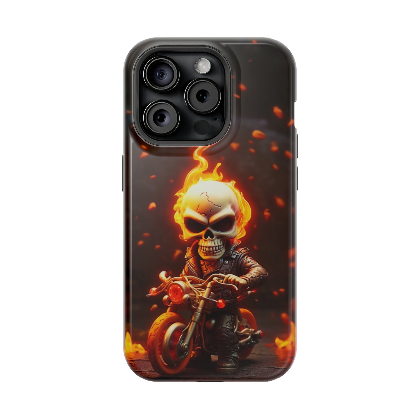 Tiny Skull Biker (iPhone MagSafe Case)Tiny Skull Biker MagSafe Durable Case: Style Meets Protection 📱✨
Upgrade your device with Rima Gallery's Tiny Skull Biker MagSafe Durable Case. This case isn’t justRimaGallery