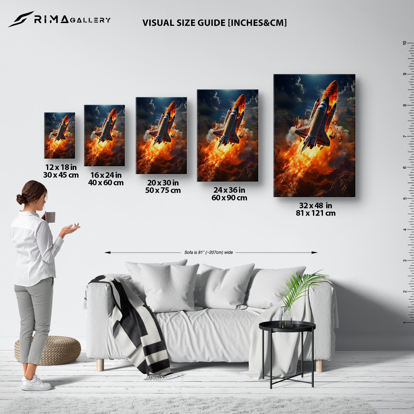 Ascension Beyond Limits (Canvas  Matte finish, stretched, with a depth of 1.25 inches)
Struggling with low-quality canvases? Switch to RimaGallery! Our canvases are -Limits Canvas