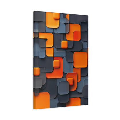 Tangerine Grid (Canvas)