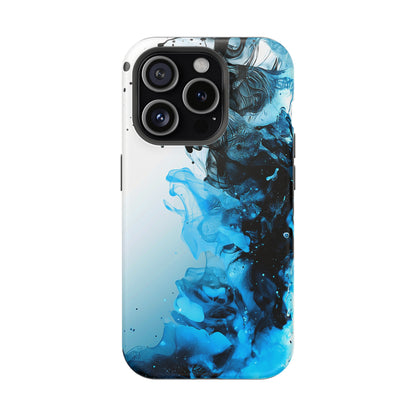 Ocean Fizz (iPhone MagSafe Case)Elevate your iPhone's protection and style with RimaGallery's Ink swirls in oceanic hues on a MagSafe Case. Enjoy dual-layer defense, vibrant design choices, and MagRimaGallery