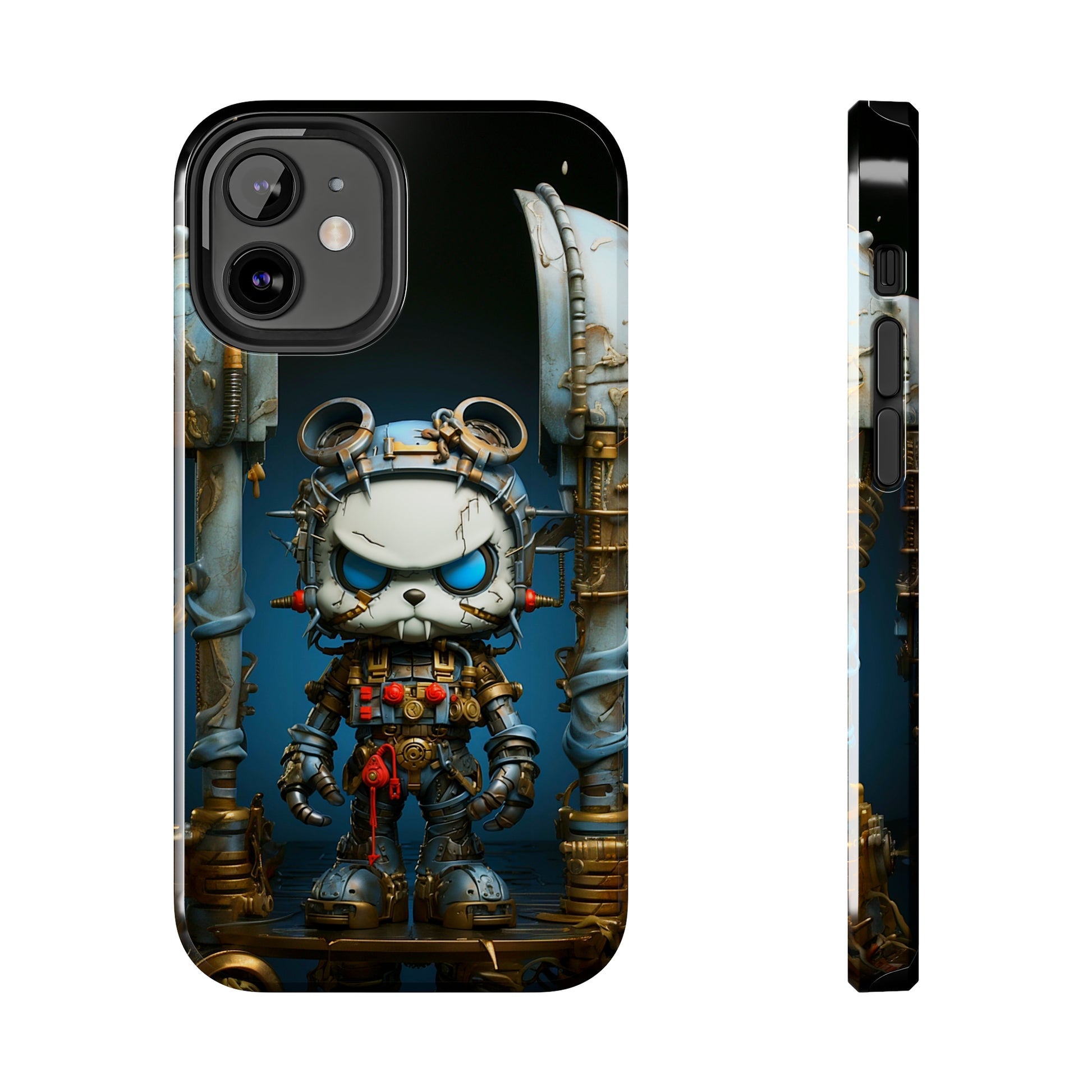 Steampunk Sentry (iPhone Case 11-15)RIMA Tough Phone Case: Unmatched Style &amp; Protection for iPhone 11, 12, 13, 14, &amp; 15 🛡️📱
Product Description:
Discover the RIMA Tough Phone Case, exclusivelRimaGallery