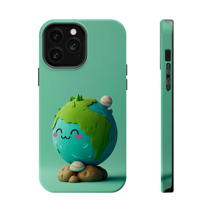 Adorable clay earth (iPhone MagSafe Case)Revolutionize your iPhone's look and feel with RIMA Tough Phone Case – ultimate protection meets elegant style for iPhone 11-15. Grab yours now! 🛡️📱RimaGallery