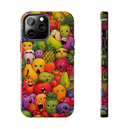 Frutas con Caras (Funda iPhone 11-15)