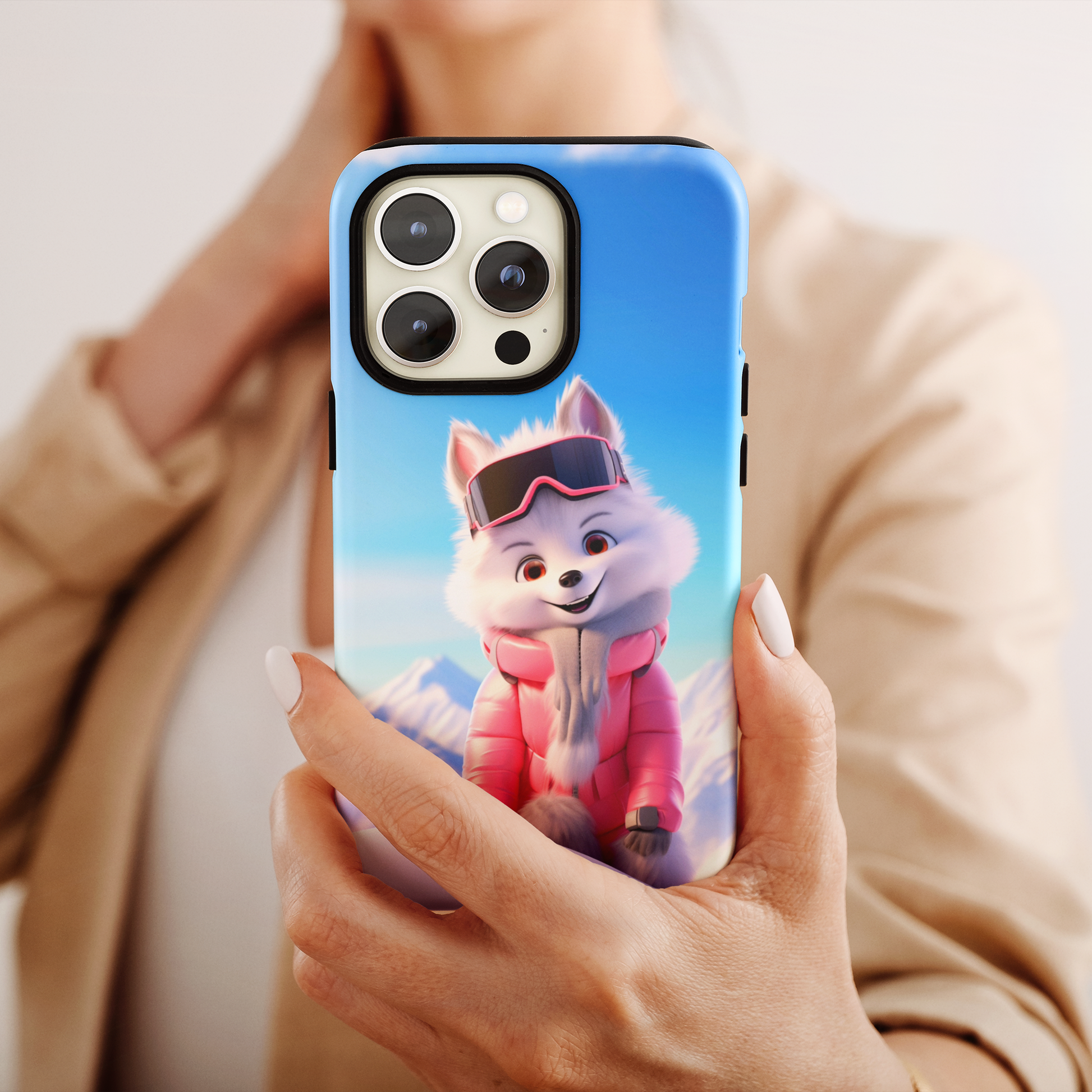 Snow Princess Husky (iPhone Case 11-15)Tech-Forward &amp; Durable iPhone Case: "Discover the RIMA Tough Phone Case - the ultimate fusion of technology and design for iPhone 11 to 15. Boasting advanced shoRimaGallery