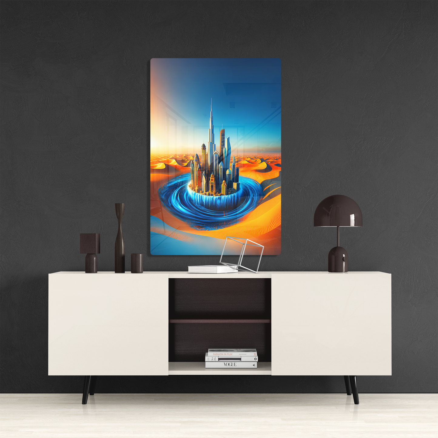 Aqua Metropolis (Acrylic)Aqua Metropolis
Elevate your home with our rimagallery Acrylic Prints. Offering a stunning glass-like appearance and superior quality, these prints transform any rooRimaGallery
