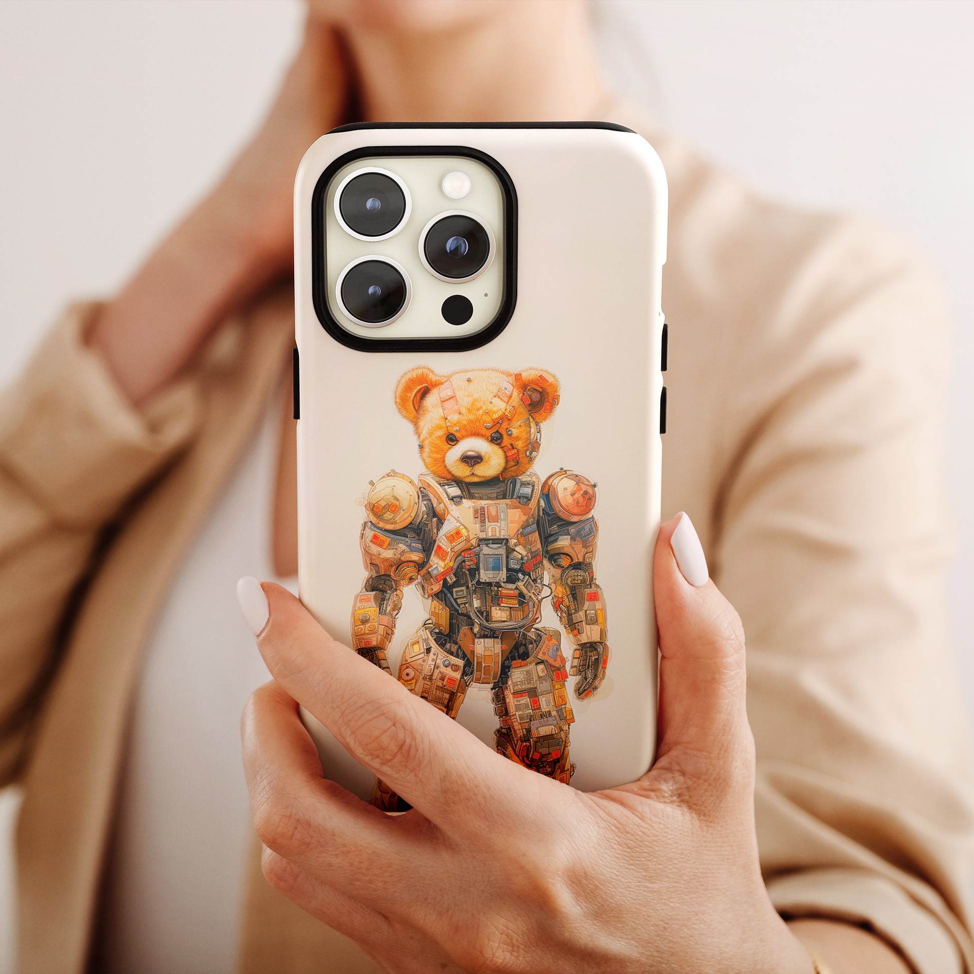 Teddy Mech (iPhone MagSafe Case)Teddy Mech Revolutionize your iPhone's look and feel with RIMA Tough Phone Case – ultimate protection meets elegant style for iPhone 11-15. Grab yours now! 🛡️📱RimaGallery