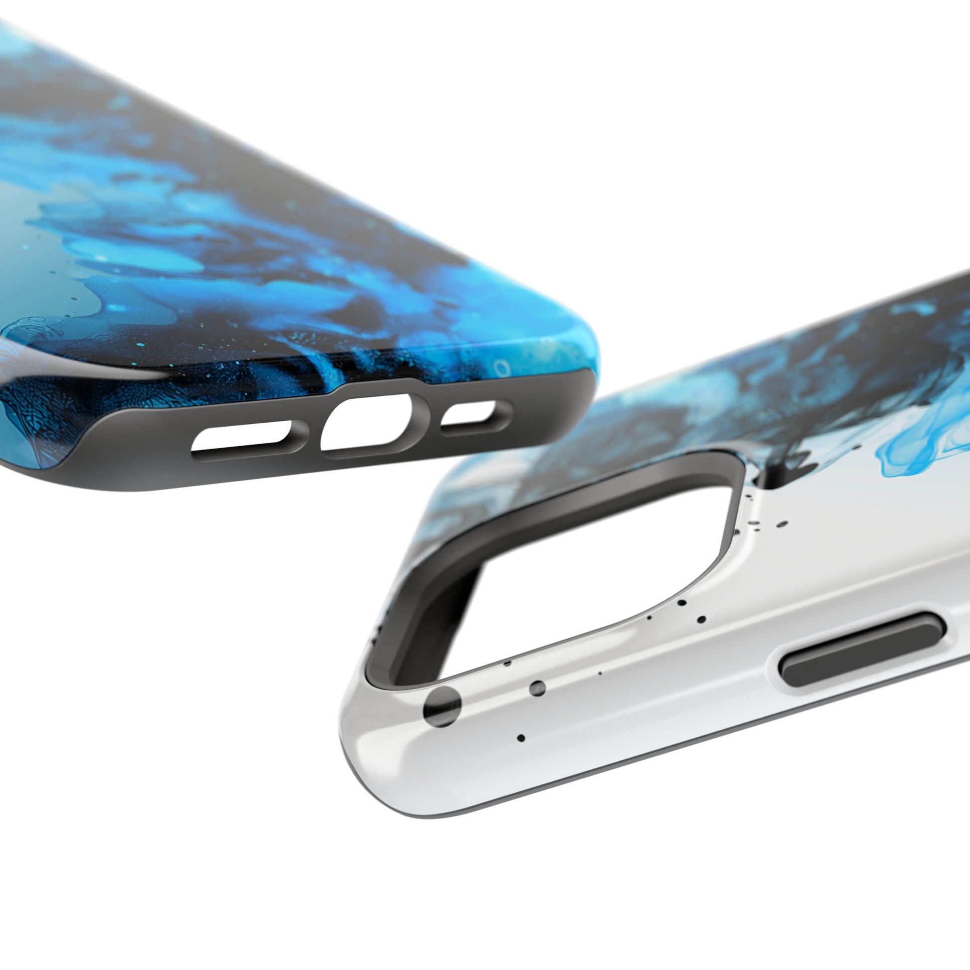 Ocean Fizz (iPhone MagSafe Case)Elevate your iPhone's protection and style with RimaGallery's Ink swirls in oceanic hues on a MagSafe Case. Enjoy dual-layer defense, vibrant design choices, and MagRimaGallery