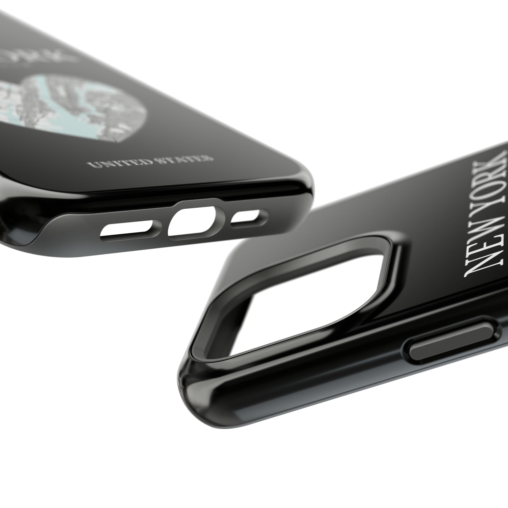 Elevate your iPhone's style with the New York Heartbeat Black MagSafe Case, offering robust protection, MagSafe compatibility, and a choice of matte or glossy finish-York Heartbeat - Black (iPhone MagSafe Case)