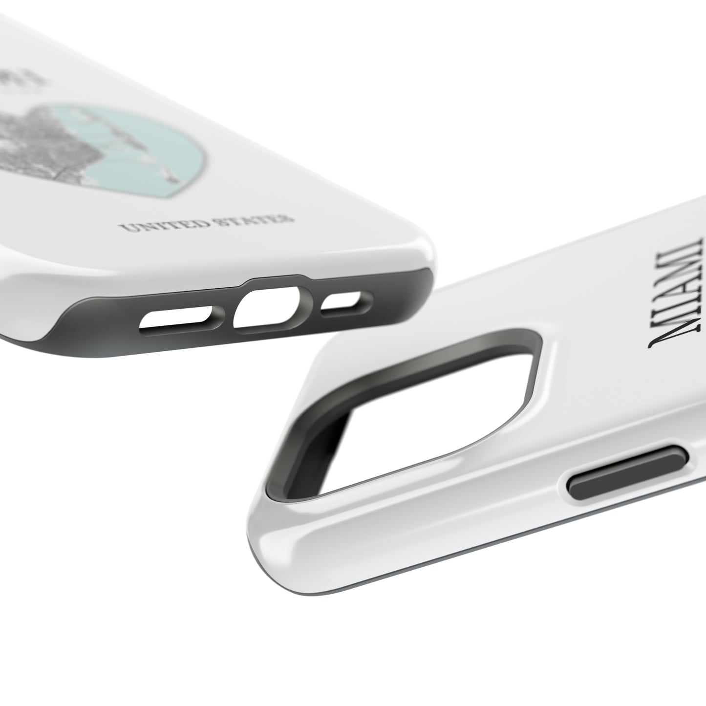 Miami Heartbeat - White (iPhone MagSafe Case)Elevate your iPhone's style with the New York Heartbeat White MagSafe Case, offering robust protection, MagSafe compatibility, and a choice of matte or glossy finishRimaGallery