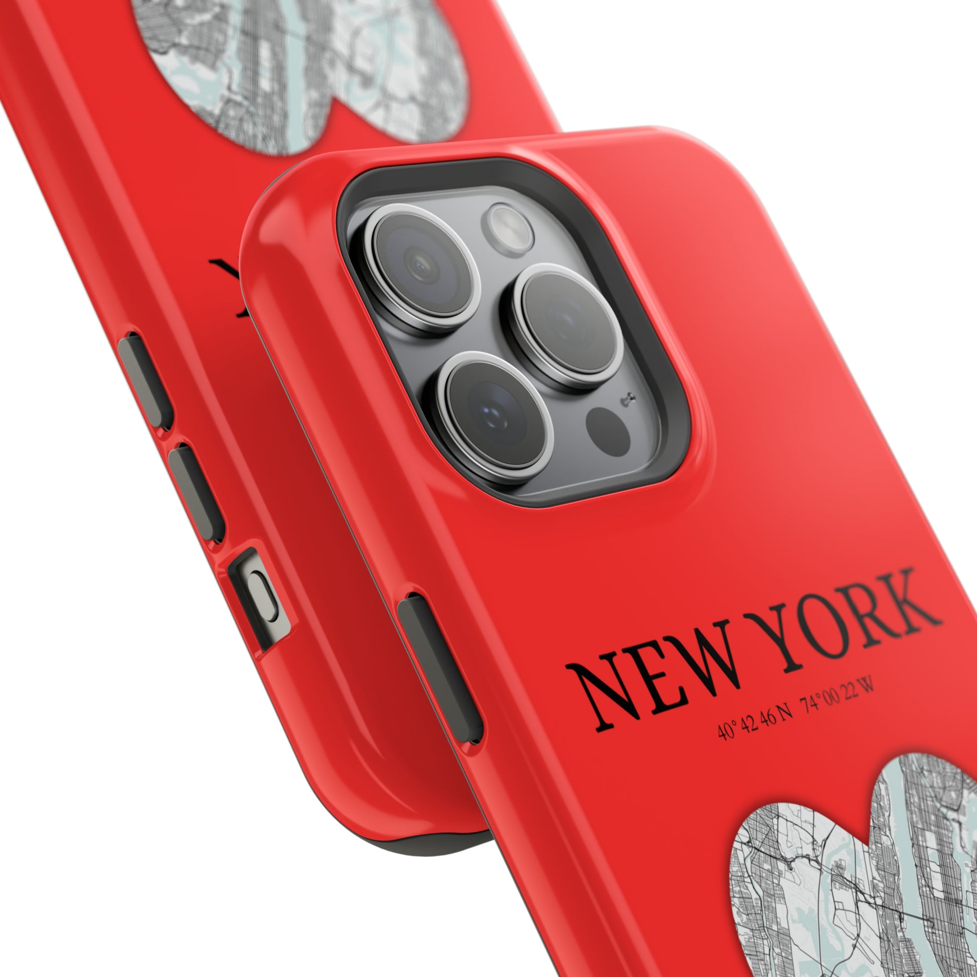 Add a touch of New York to your iPhone with the Red Heartbeat MagSafe Case, offering durable protection, seamless MagSafe compatibility, and a choice between matte o-York Heartbeat - Red (iPhone MagSafe Case)