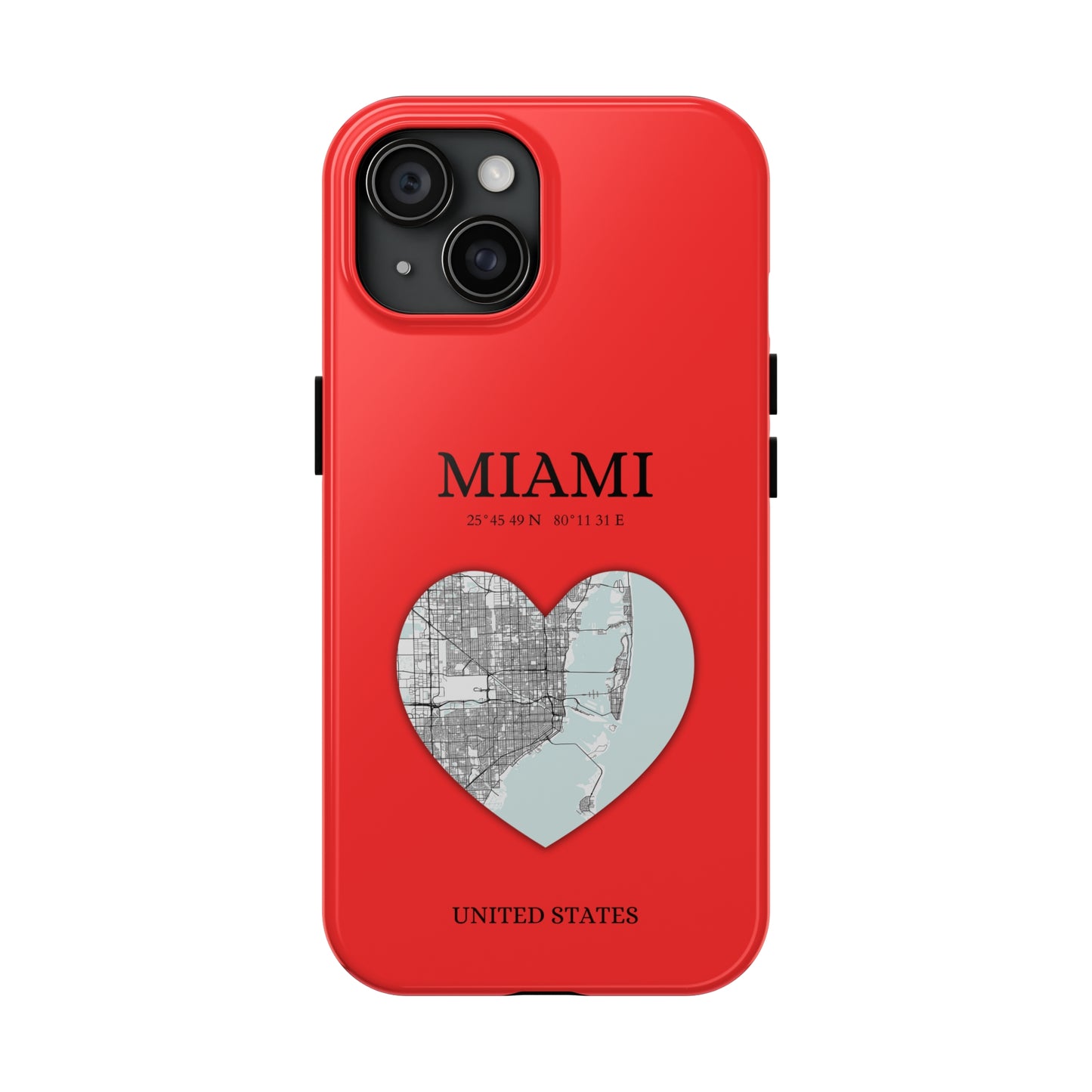 Miami Heartbeat - Red (iPhone Case 11-15)Capture the essence of MIAMI with RimaGallery's Heartbeat RED iPhone case, blending durable protection and unique design. Perfect for iPhone 11-15 models. Free shippRimaGallery