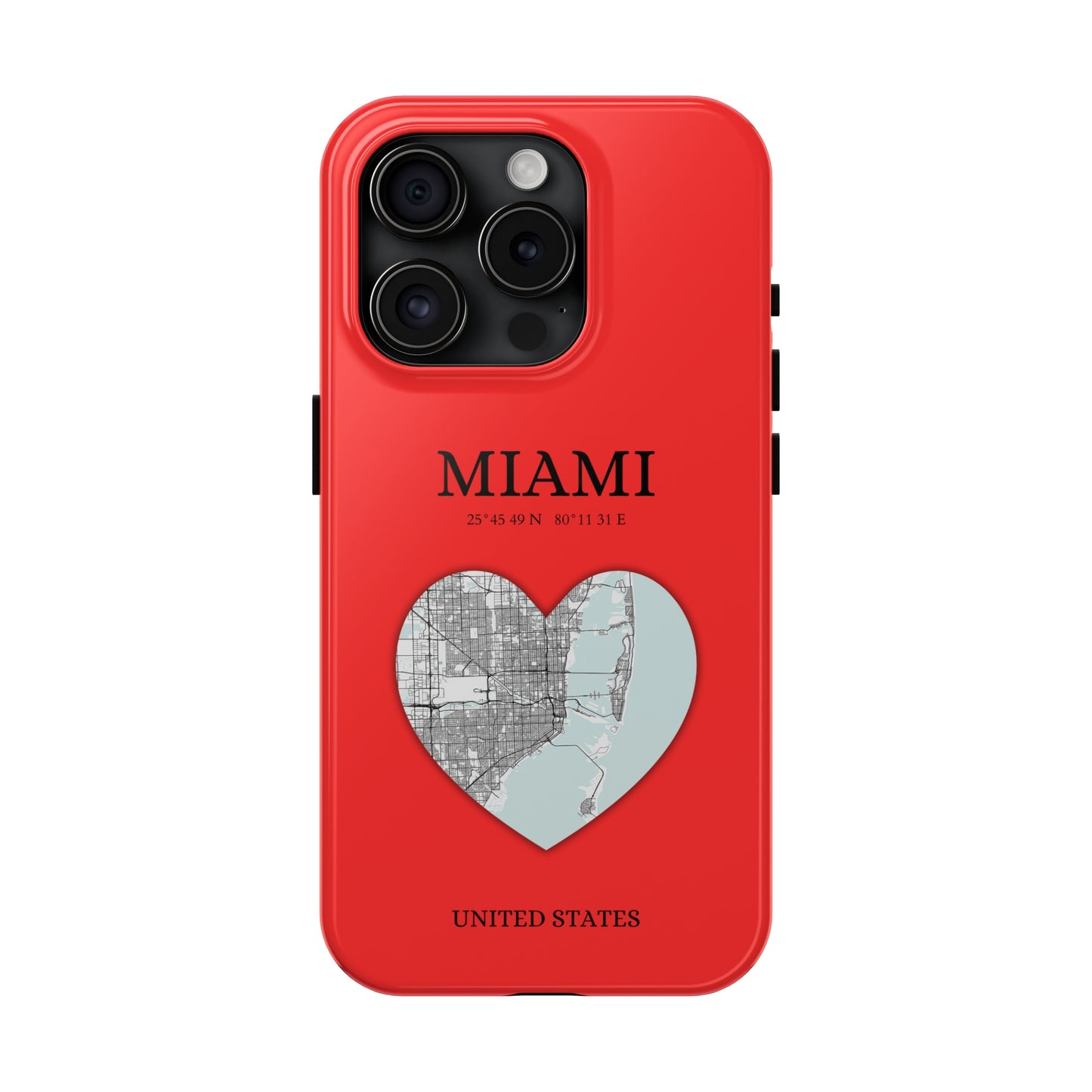 Miami Heartbeat - Red (iPhone Case 11-15)Capture the essence of MIAMI with RimaGallery's Heartbeat RED iPhone case, blending durable protection and unique design. Perfect for iPhone 11-15 models. Free shippRimaGallery