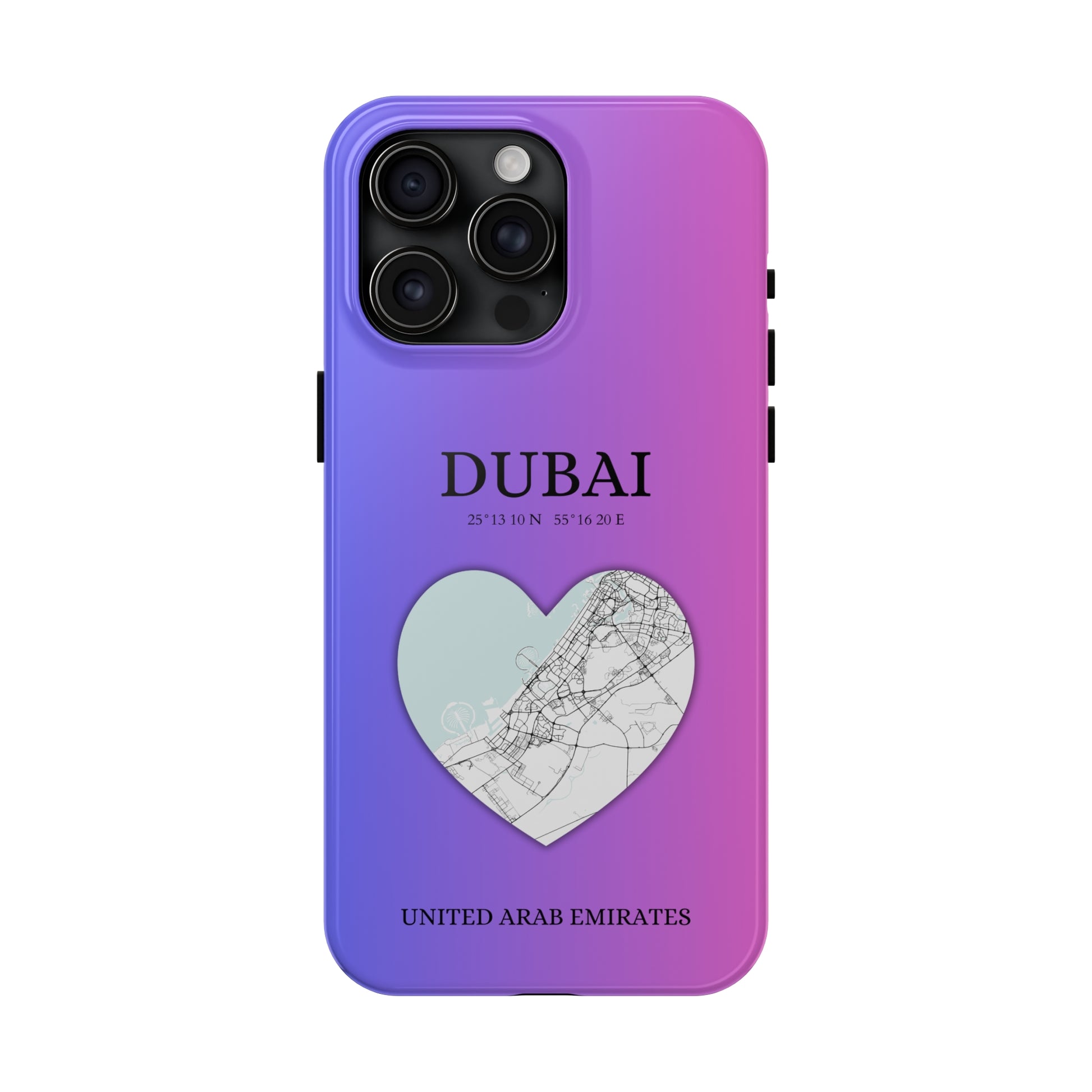 Dubai Heartbeat - Magenta (iPhone Case 11-15)Capture the essence of Dubai with RimaGallery's Heartbeat Magenta iPhone case, blending durable protection and unique design. Perfect for iPhone 11-15 models. Free sRimaGallery