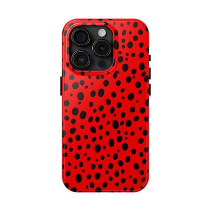 Dotted Delight - Red (iPhone Case 11-15)