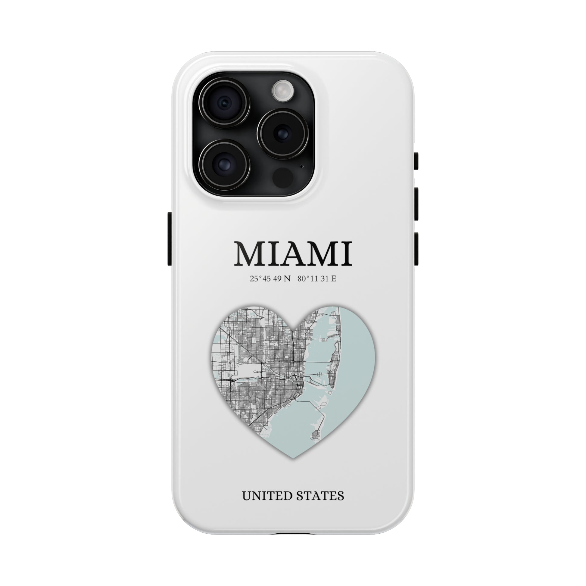 Miami Heartbeat - White (iPhone Case 11-15)Elevate your iPhone's style with Rima's Miami Heartbeat case. Sleek, durable protection for models 11-15. Free US shipping.RimaGallery