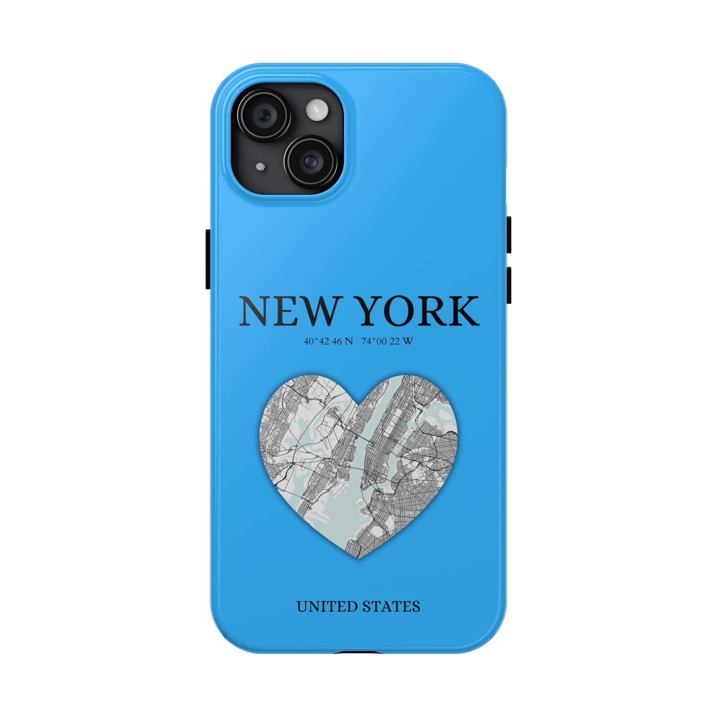 New York Heartbeat - Sky Blue (iPhone Case 11-15)